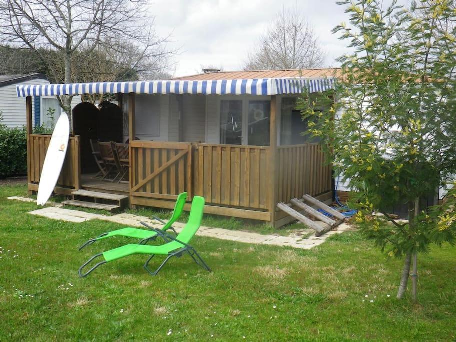 Mobil Home Sur La Cote Landaise サン・ジュリアン・アン・ボルヌ エクステリア 写真